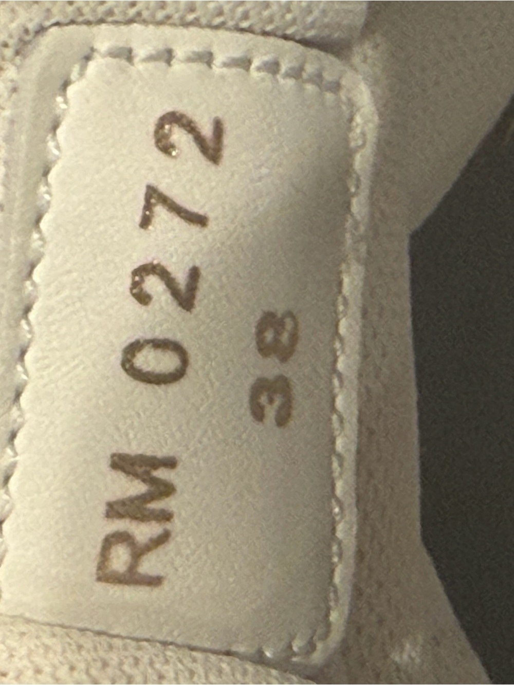Celine White Leather Sneakers with Metallic Light Blue Detailing - Picture 6 of 8